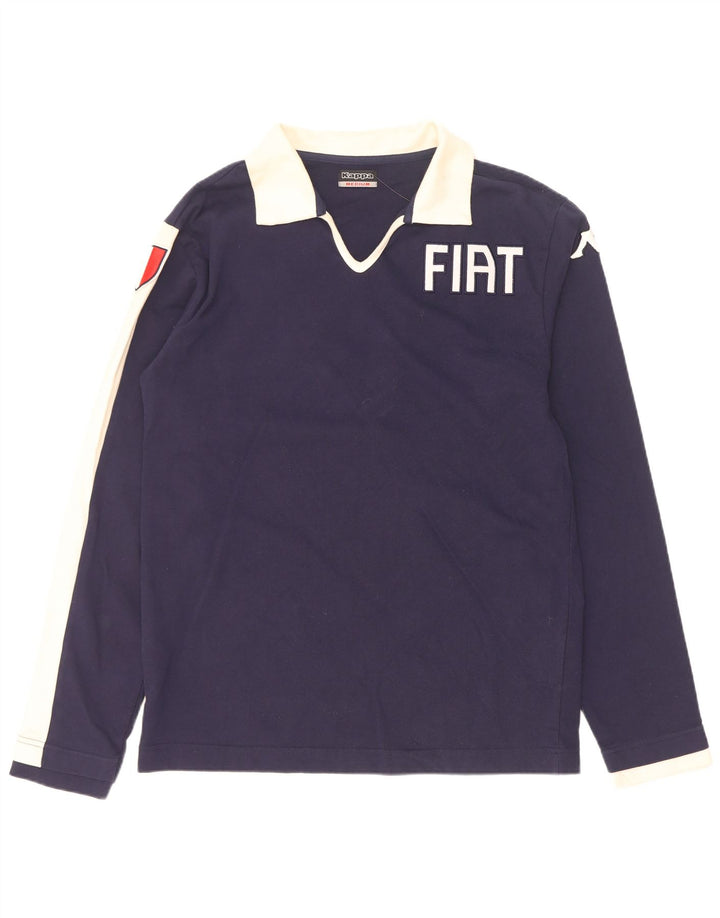 Kappa Herren-Rugby-Poloshirt mit Grafik, mittelgroß, Marineblau, Farbblock