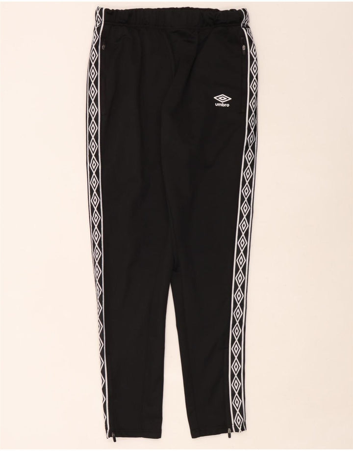 Umbro Herren-Trainingshose mit Grafik, groß, aus schwarzem Polyester