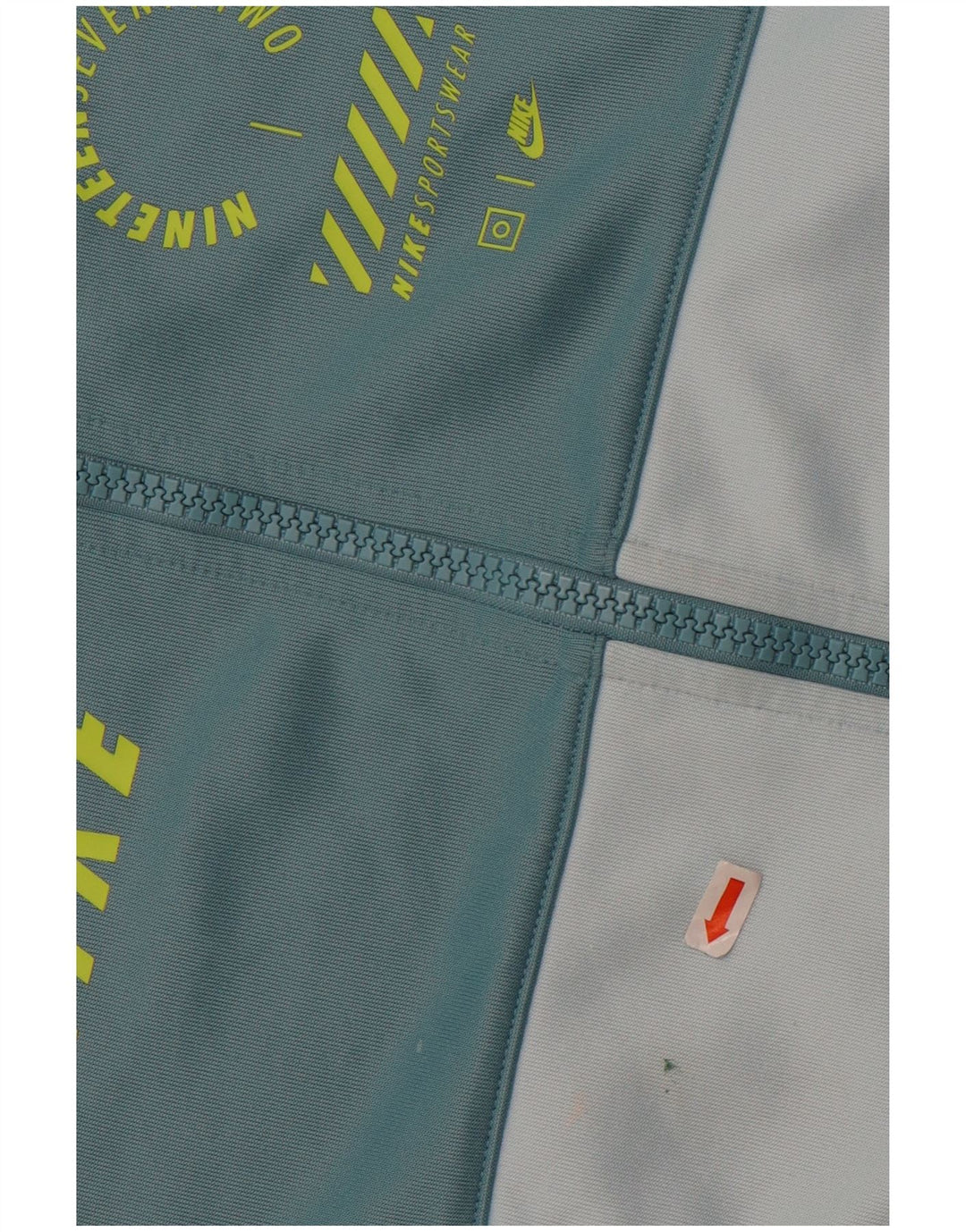 Nike Damen-Trainingsanzug-Oberteil mit übergroßer Grafik, Größe UK 10, Größe S, Blau