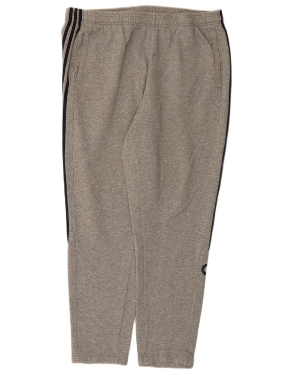 Adidas Herren-Trainingshose mit Grafik, Größe 2XL, grau gefleckte Baumwolle