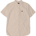 LYLE & SCOTT Herren-Kurzarmhemd aus mittelweißer Baumwolle