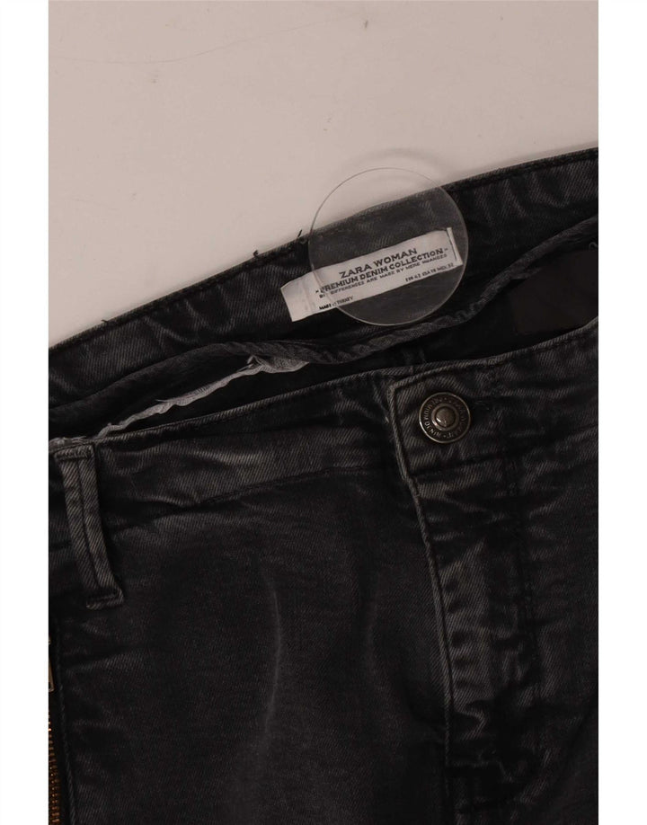 Zara Damen Cargo Slim Jeans EU 42 Large W32 L28 Grau