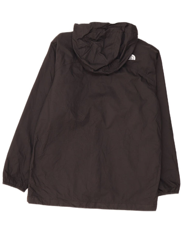 THE NORTH FACE Jungen-Regenjacke mit Kapuze, 11–12 Jahre, groß, schwarzes Polyester