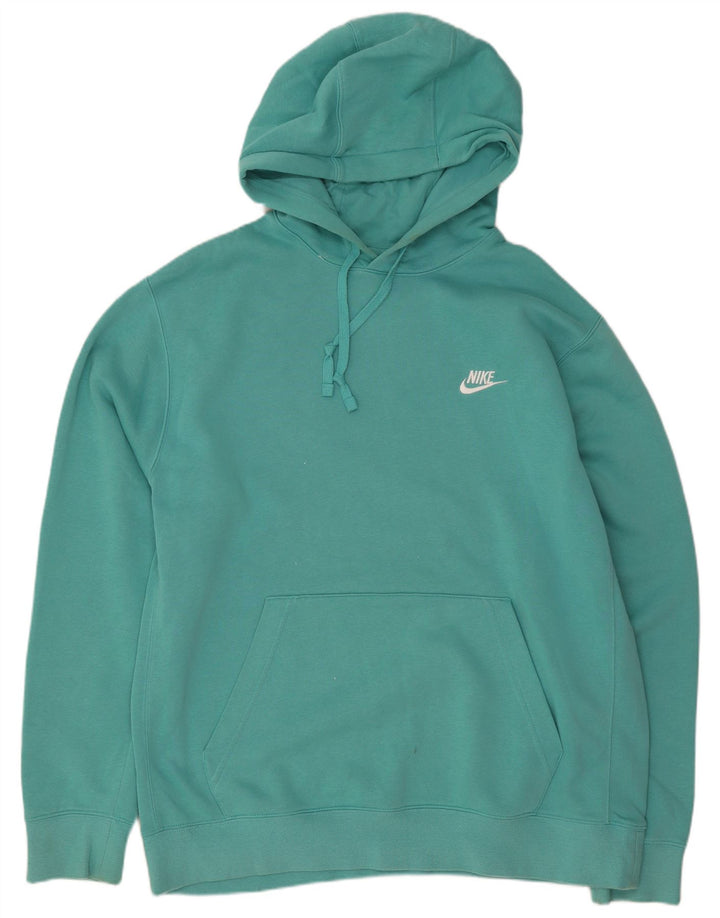 Nike Herren Kapuzenpullover, groß, türkisfarbene Baumwolle