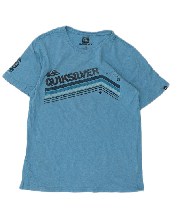 Quiksilver T-Shirt mit Grafik für Jungen, 13–14 Jahre, blaue Baumwolle