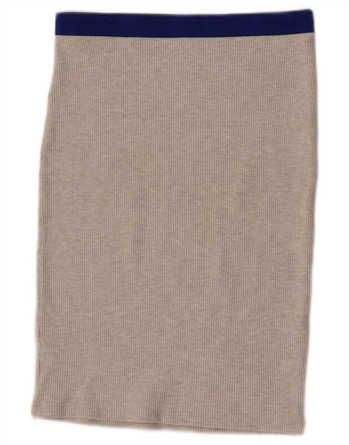 Gerader Rock „Trafaluc“ von Zara für Damen, Größe S, Größe S, Grau, Colourblock-Polyester