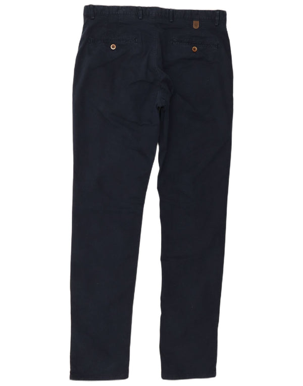 Massimo Dutti Herren Slim Fit Chinohose EU 44 Large W34 L33 Marineblau