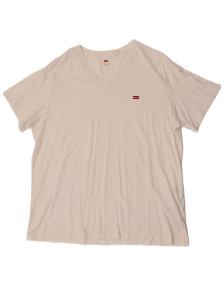 Levi's Herren T-Shirt 2XL Weiße Baumwolle