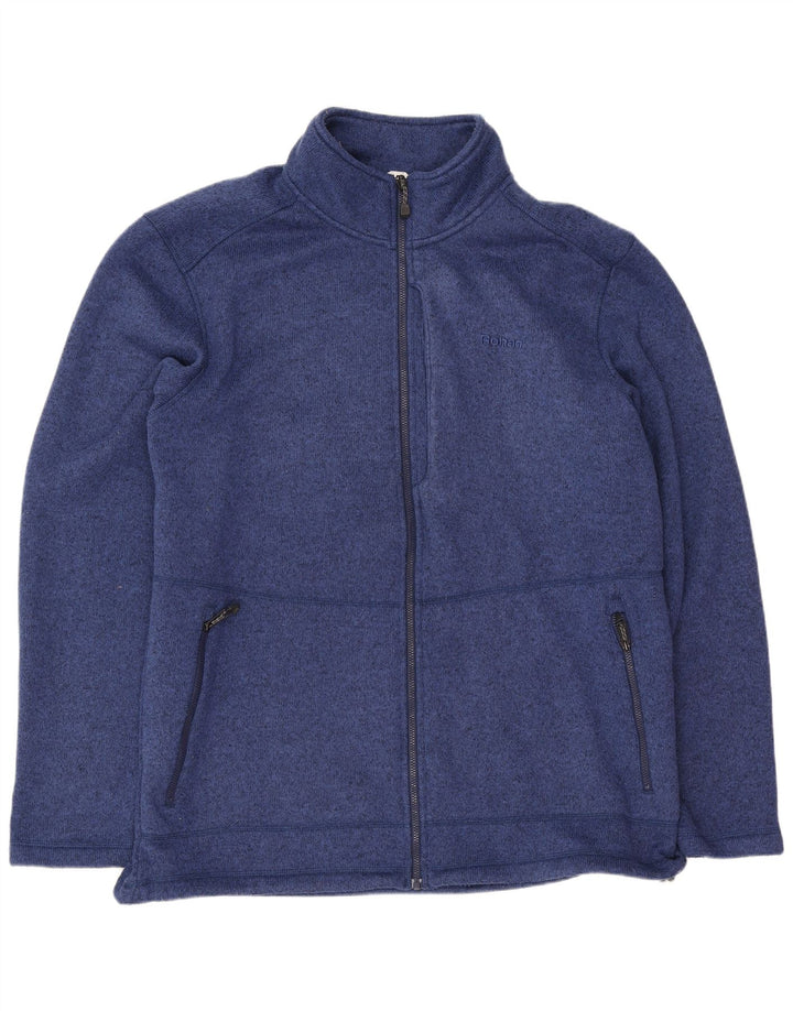Rohan Herren-Trainingsanzug mit normaler Passform, Top-Jacke, groß, blau gefleckt, Sport