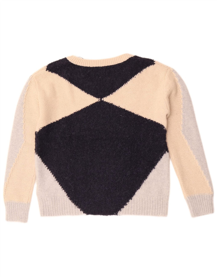 Massimo Dutti Damen-Pullover mit U-Boot-Ausschnitt, Gr. 10, Größe S, mehrfarbig