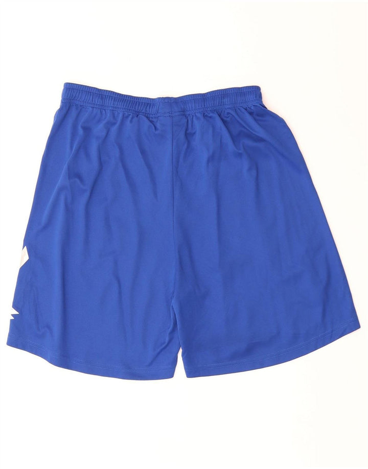 LOTTO Herren-Sportshorts mit Grafik, mittelblaues Polyester