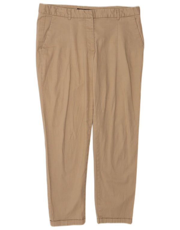 Zara Damen Slim Chino-Hose EU 40 Medium W30 L25 Beige