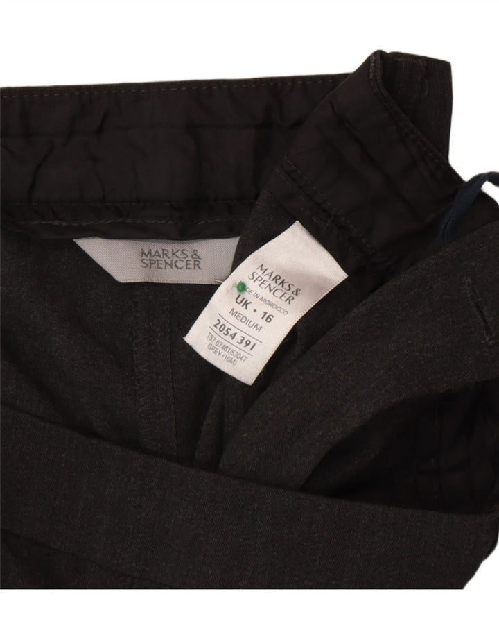 Marks & Spencer Damen Bootcut Freizeithose UK 16 Large W34 L30 Grau