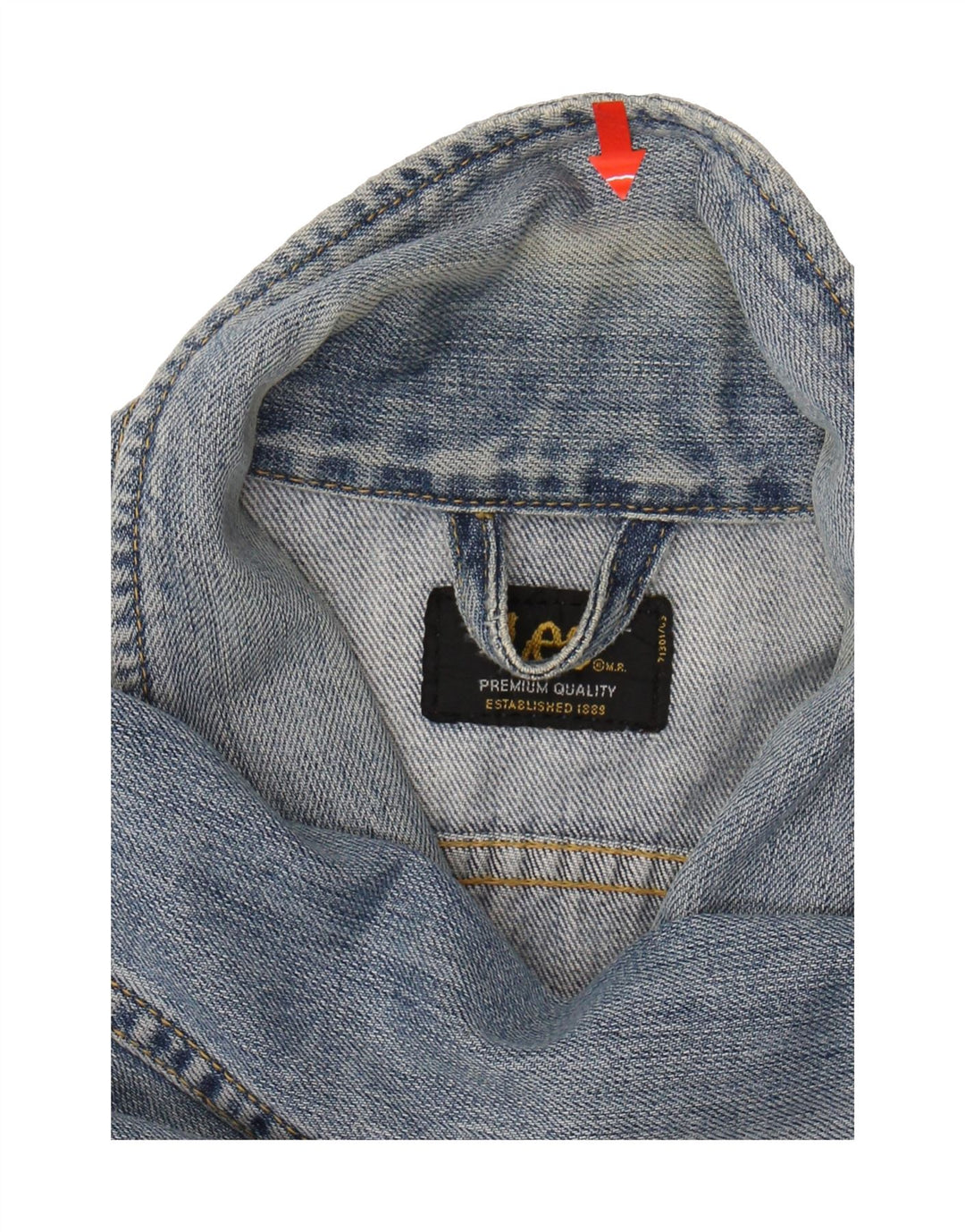 LEE Womens Denim Jacket UK 16 Large Blue Cotton Vintage Lee and Second-Hand Lee from Messina Hembry 