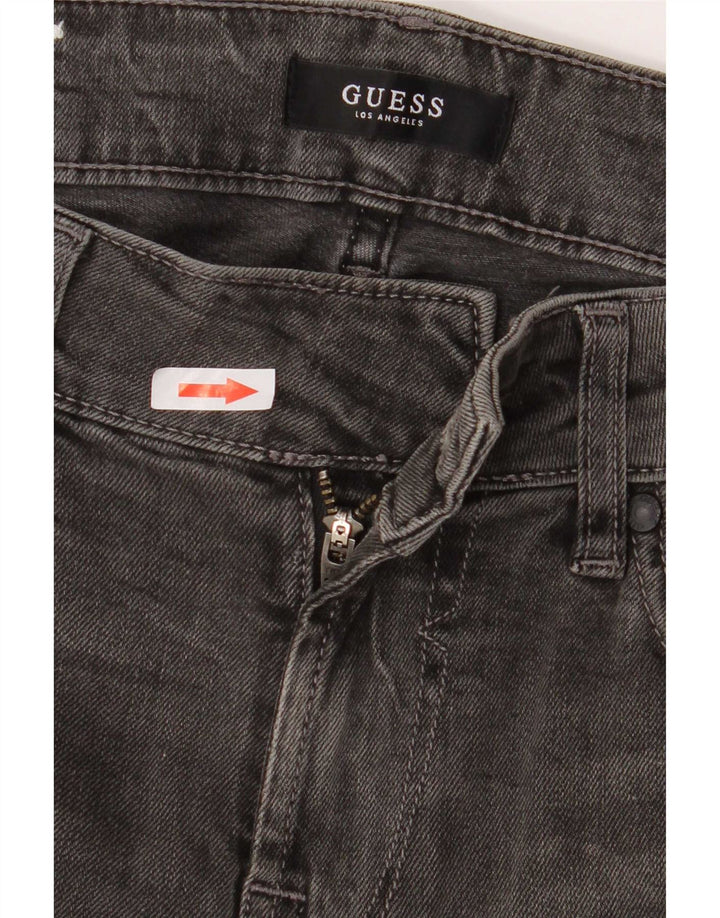 Guess Herren Angels Slim Jeans W30 L32 Graue Baumwolle