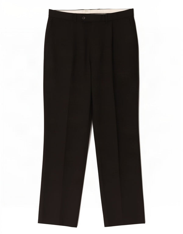 Gerade Herren-Anzughose von Marks & Spencer, W34, L31, Schwarz, Polyester