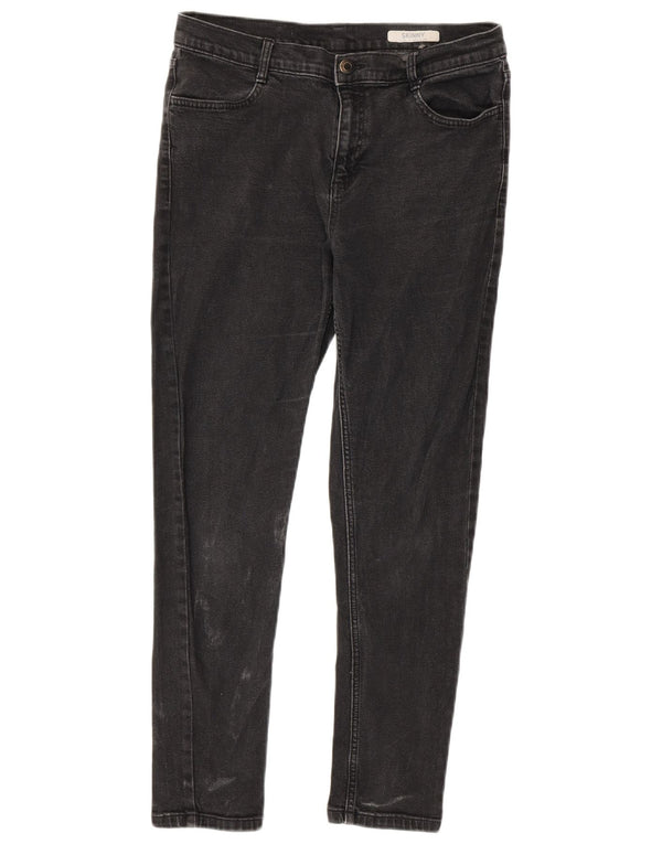 Marks & Spencer Damen Skinny Jeans UK 12 Medium W30 L26 Schwarze Baumwolle