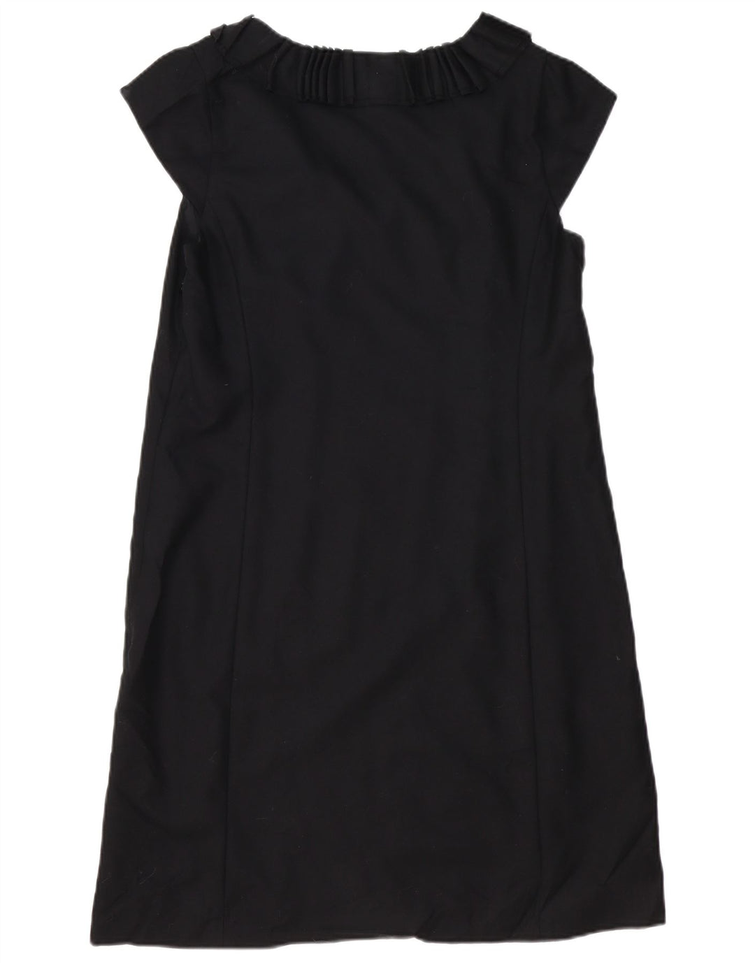 J. CREW Damen A-Linien-Kleid US 12 Large Schwarze Wolle