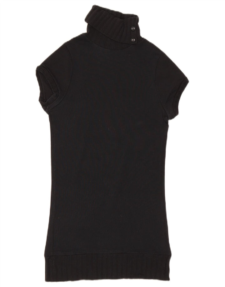 Kurzärmliger Damen-Pullover mit Knöpfen von Zara, Größe S, Schwarz