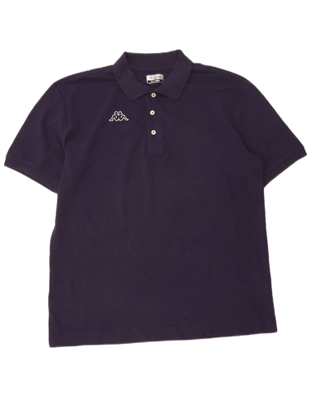 KAPPA Mens Polo Shirt 2XL Navy Blue Cotton