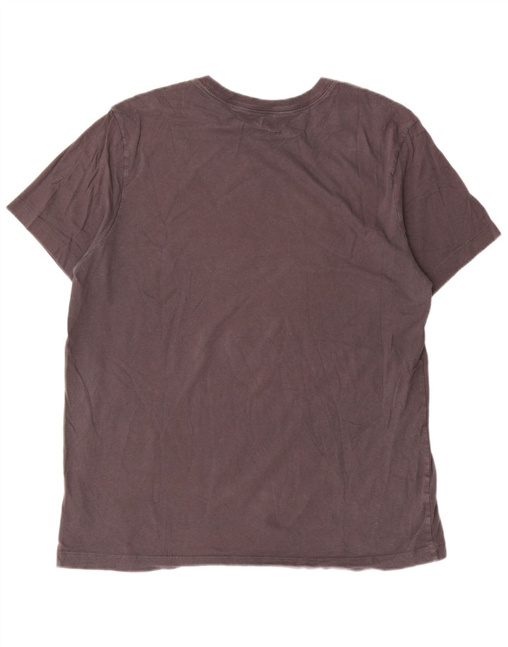 Nike Herren-T-Shirt mit Grafik, Größe L, aus grauer Baumwolle