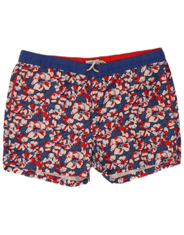 Tommy Hilfiger Herren Badeshorts XL Marineblau mit Blumenmuster