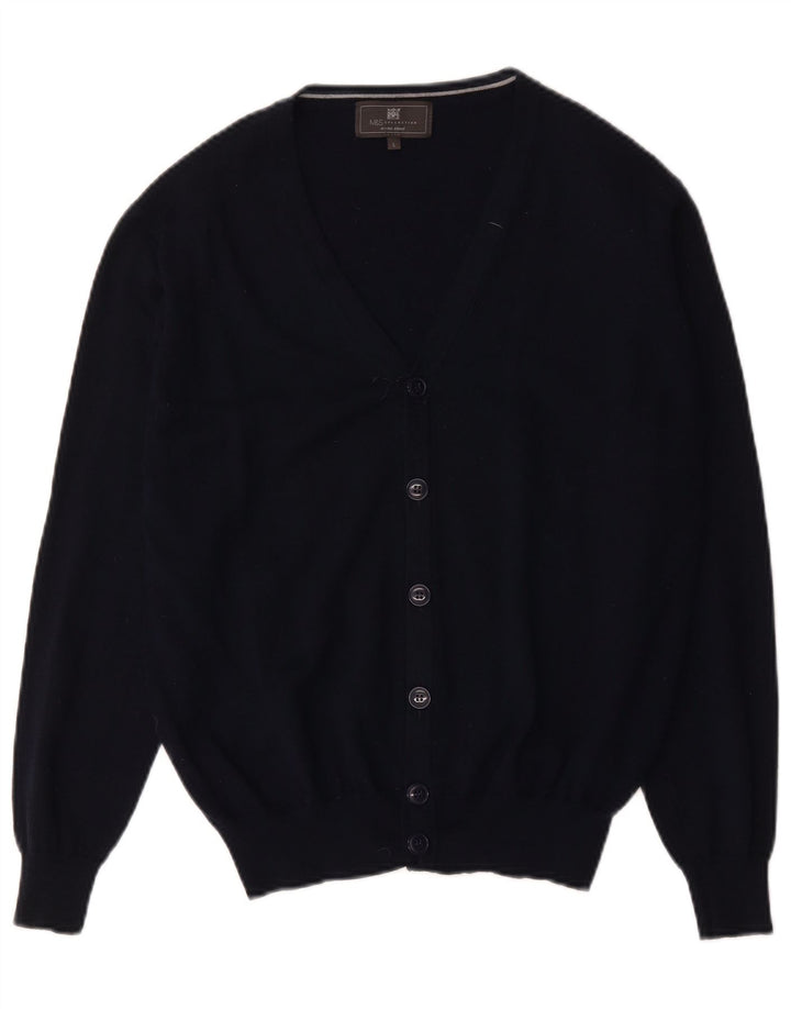 Marks & Spencer Herren-Strickjacke, groß, Marineblau, Acryl