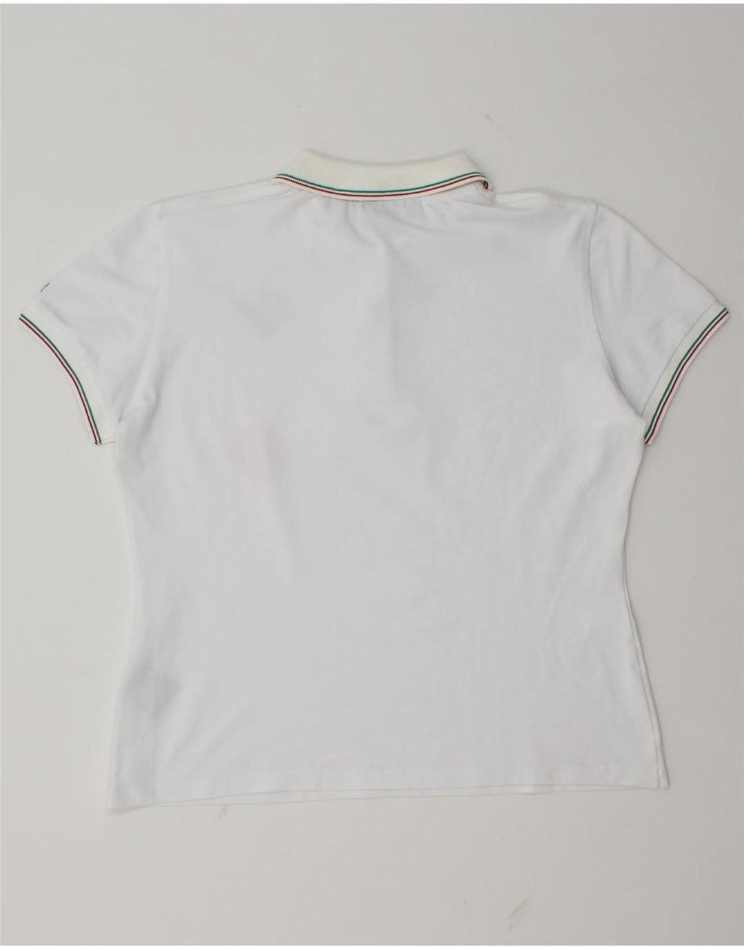 Slam Damen Poloshirt UK 14 Large Weiß Argyle/Diamant Polyamid