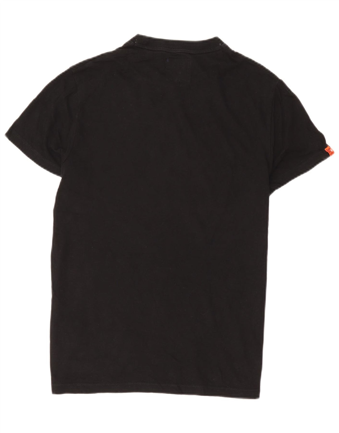 Superdry Herren T-Shirt-Oberteil aus mittelschwarzer Baumwolle