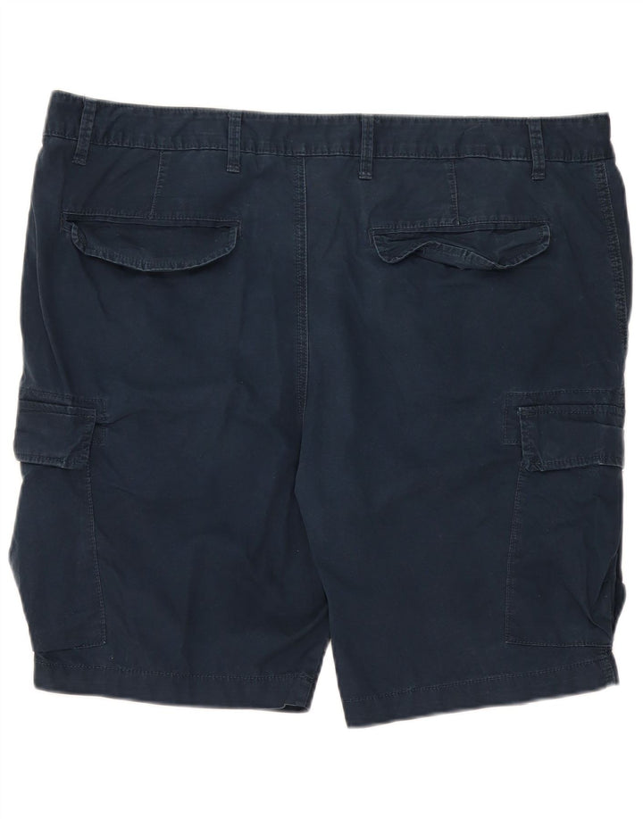 MARKS & SPENCER Herren Cargoshorts W40 XL Marineblau Baumwolle