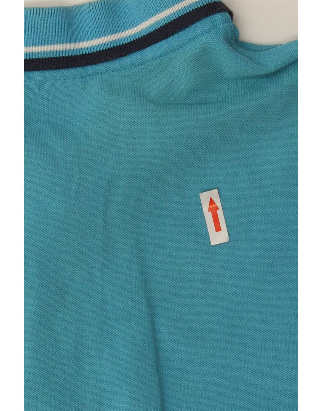 Lotto Herren-Poloshirt aus mittelblauer, gestreifter Baumwolle
