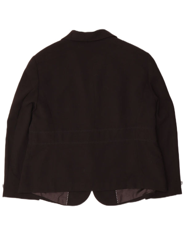 Marks & Spencer Damen-Blazer mit 3 Knöpfen, UK 20, 2XL, Schwarz, Polyester