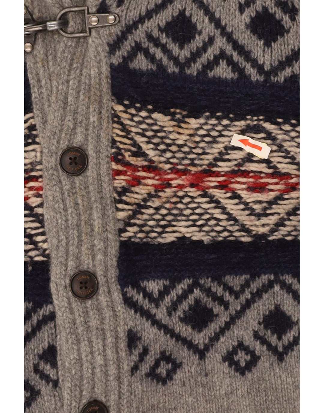 TOMMY HILFIGER Strickjacke für Jungen, 15–16 Jahre, Grau, Fair Isle