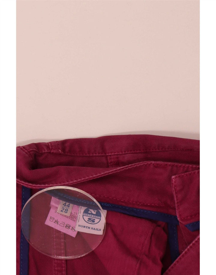 Kurze Jeans für Damen von North Sails, W28, L25, rote Baumwolle