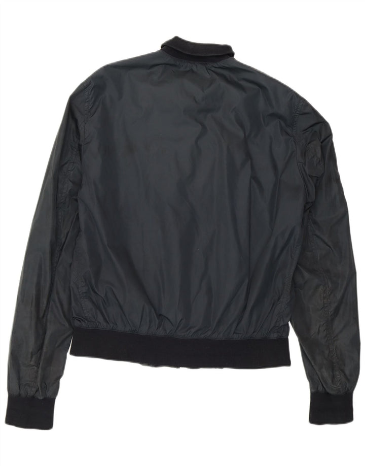 CESARE PACIOTTI 4US Damen Bomberjacke mit Grafik IT 46 Large Marineblau