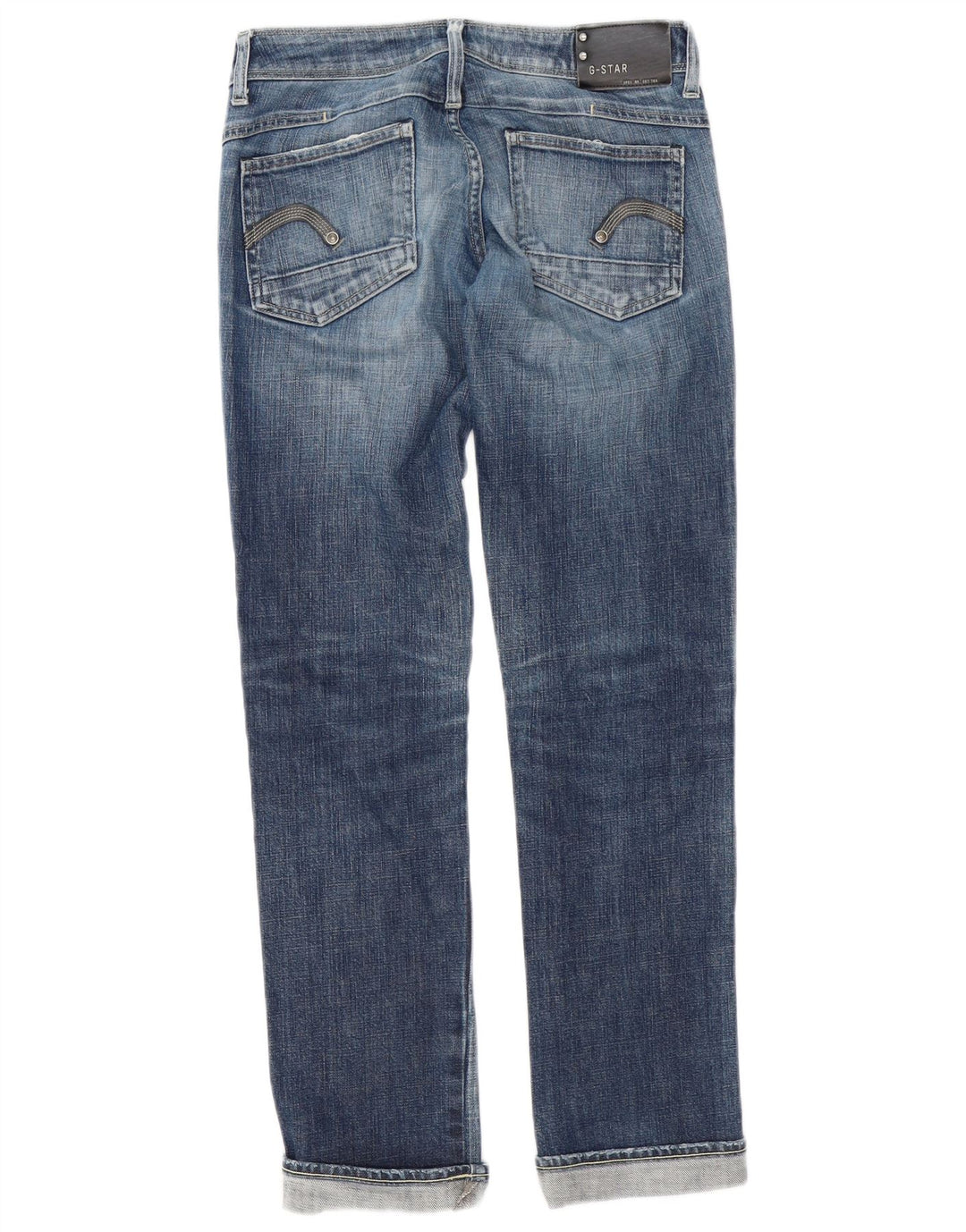 G-Star Damen Straight Jeans W28 L34 Blaue Baumwolle