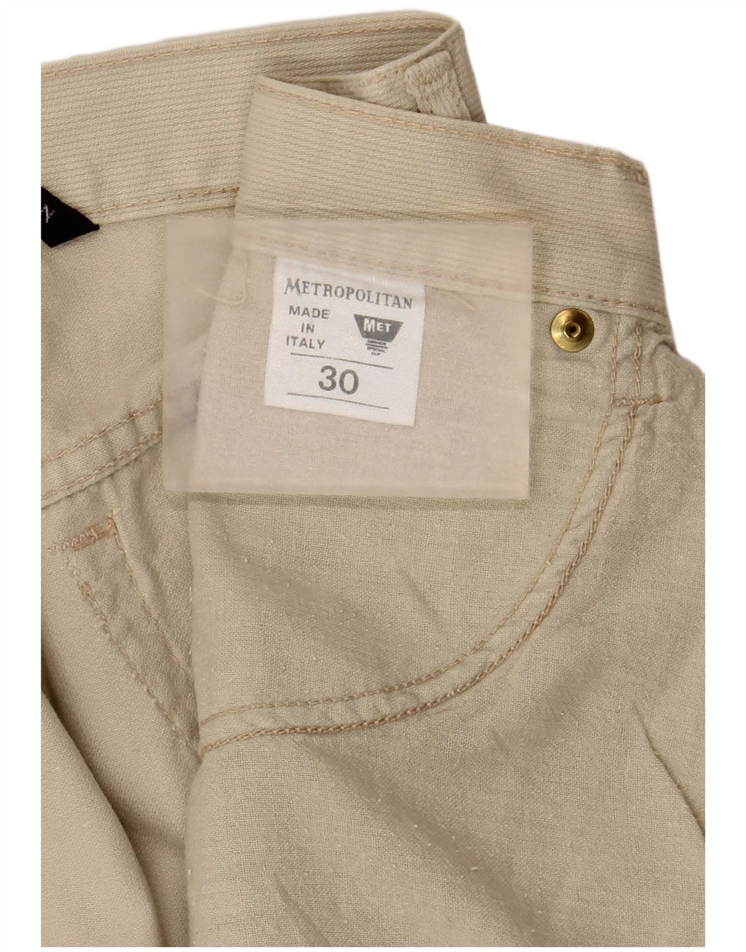 Metropolitan Damen-A-Linien-Rock, W30, mittelbeige Baumwolle