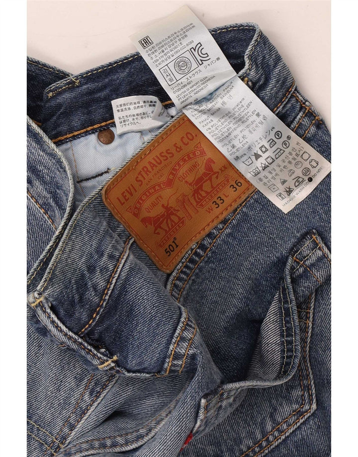 Levi's Herren 501 Straight Jeans W33 L30 Blaue Baumwolle