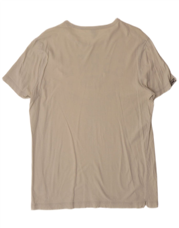G-STAR Mens Graphic T-Shirt Top Large White Cotton