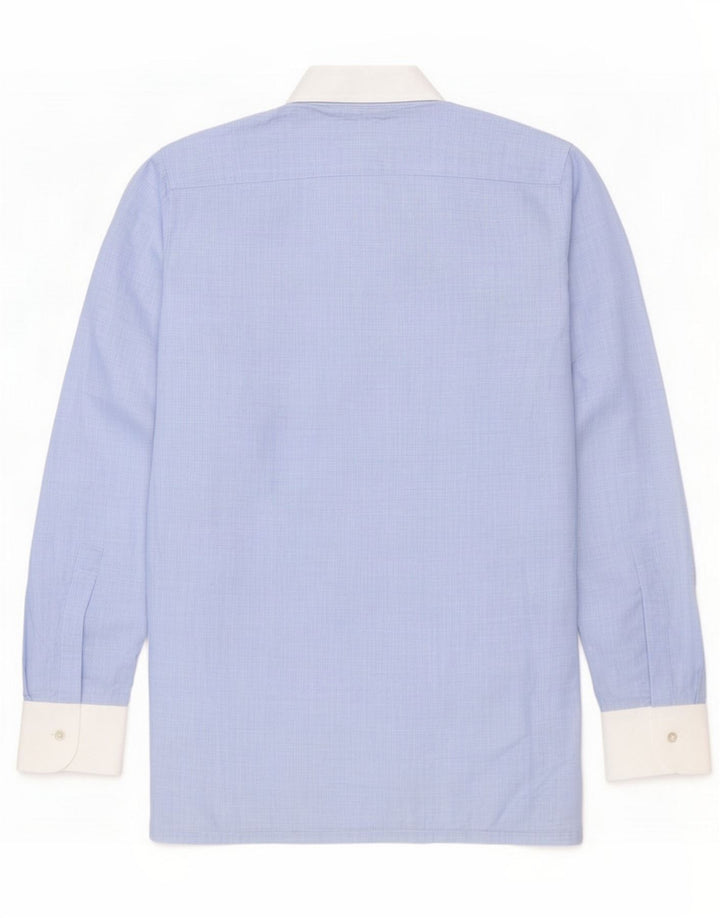 St. Bernard Herrenhemd Größe 15 38 Mittelblaues Polyester