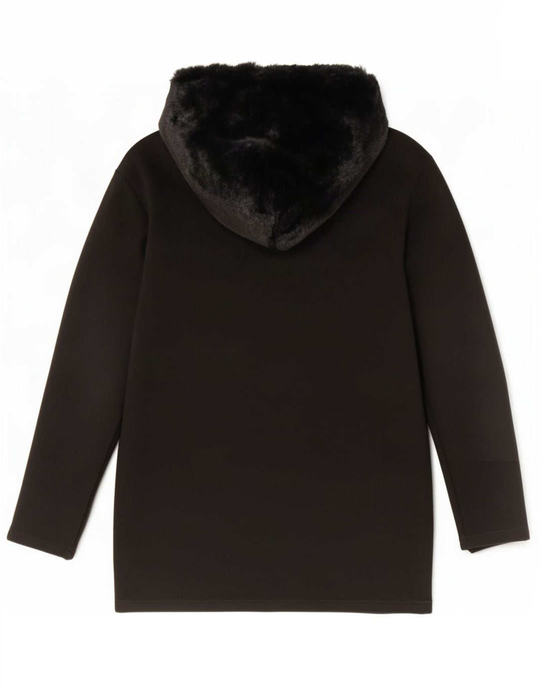 Zara Damen-Pullover, übergroß, mit Reißverschluss, Kapuzenpullover, Gr. 10, Größe S, Schwarz, Polyester