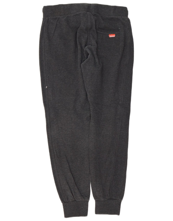 Superdry Damen Slim Fit Trainingshose Jogger UK 14 Large Grau Baumwolle
