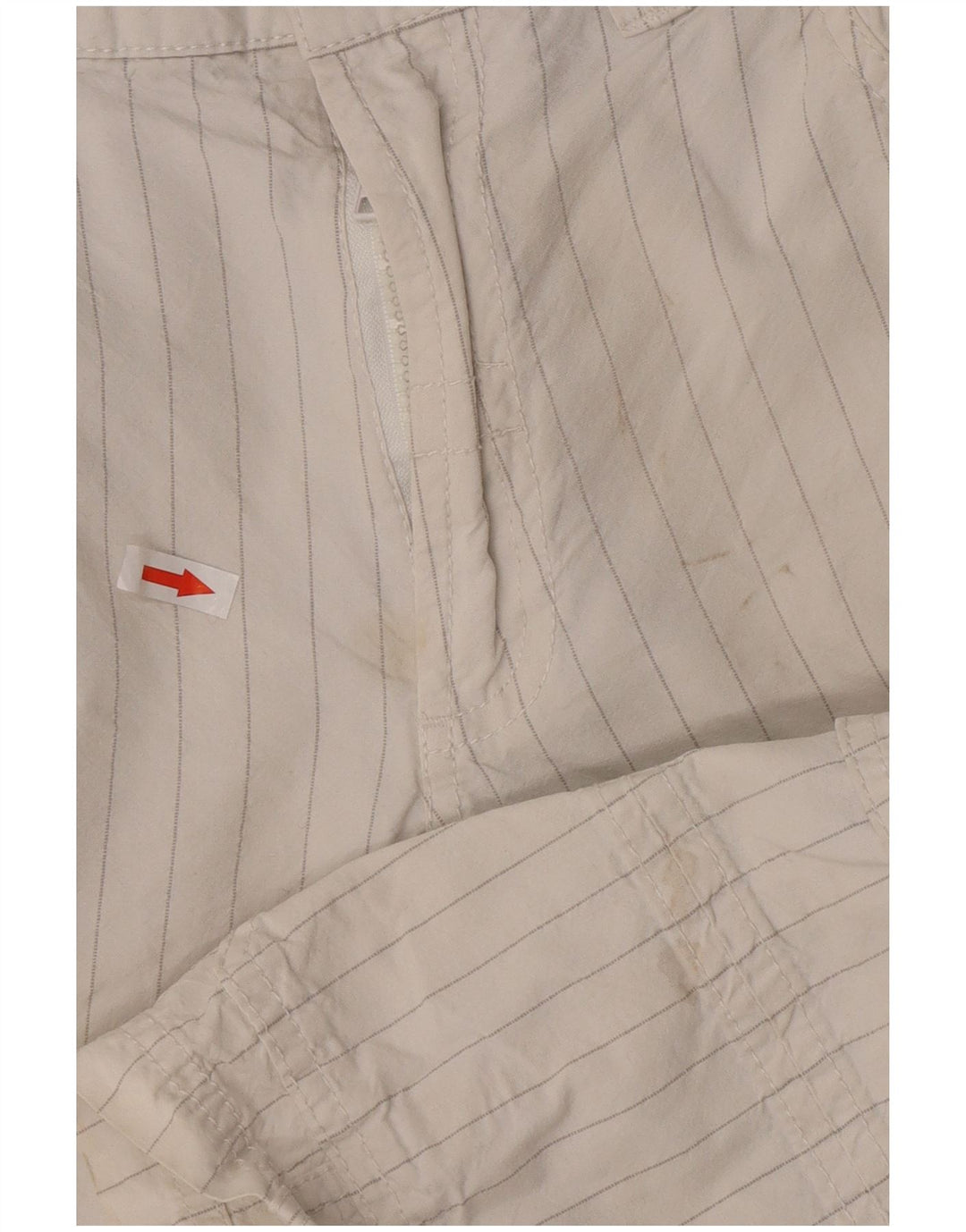 Guess Herren-Cargoshorts W31 Mittelweiße Nadelstreifen-Baumwolle
