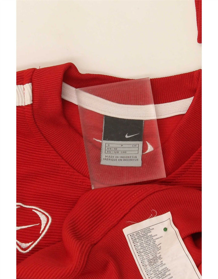 Nike Sweatshirt-Pullover für Jungen, 9–10 Jahre, Größe S, Rot, Polyester