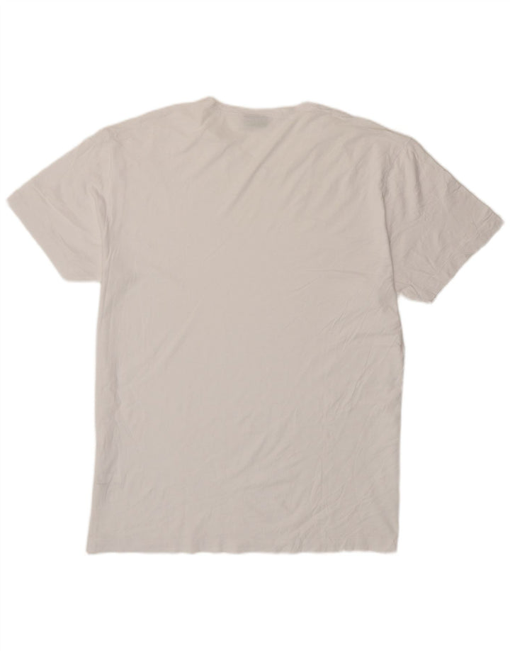 Fila Herren T-Shirt Top 2XL Weiße Baumwolle