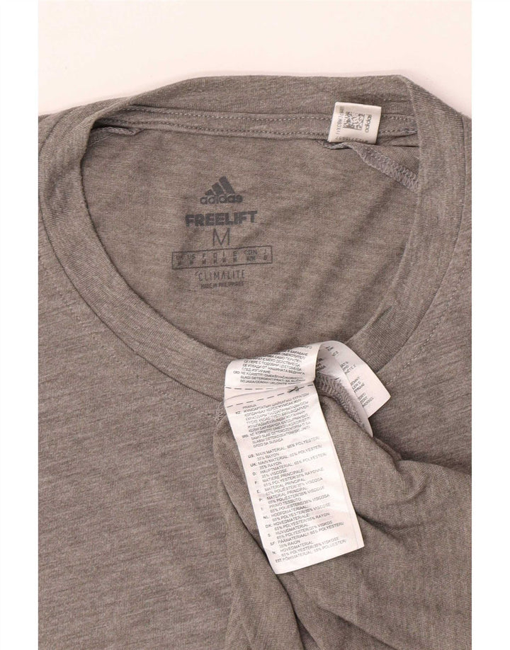 Adidas Herren Climalite T-Shirt Top Mittelgraues Polyester