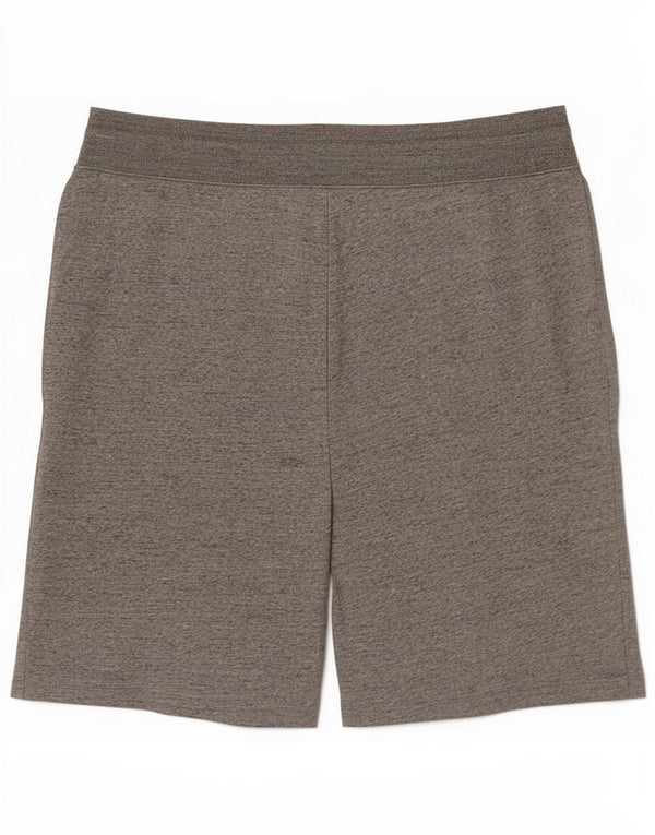 Eddie Bauer Damen Sportshorts UK 16 Large Grau meliert Baumwolle