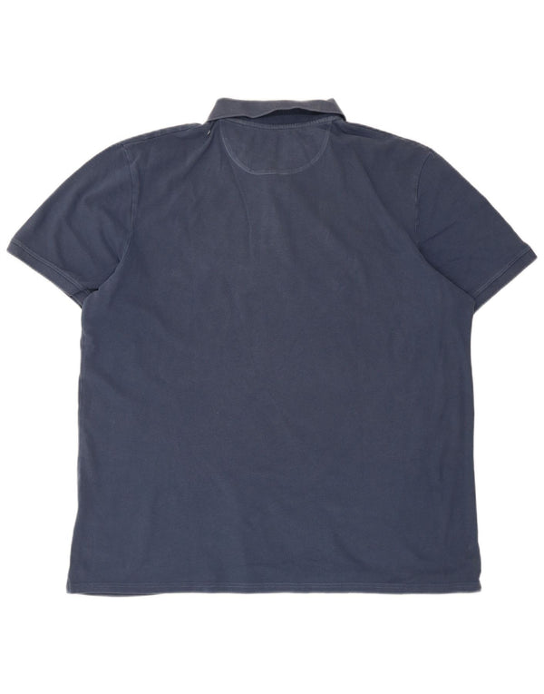 Timberland Herren Slim Fit Poloshirt 2XL Blau Baumwolle