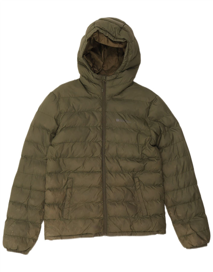 Mountain Warehouse wattierte Herrenjacke mit Kapuze, UK 36, Größe S, Khaki, Polyester