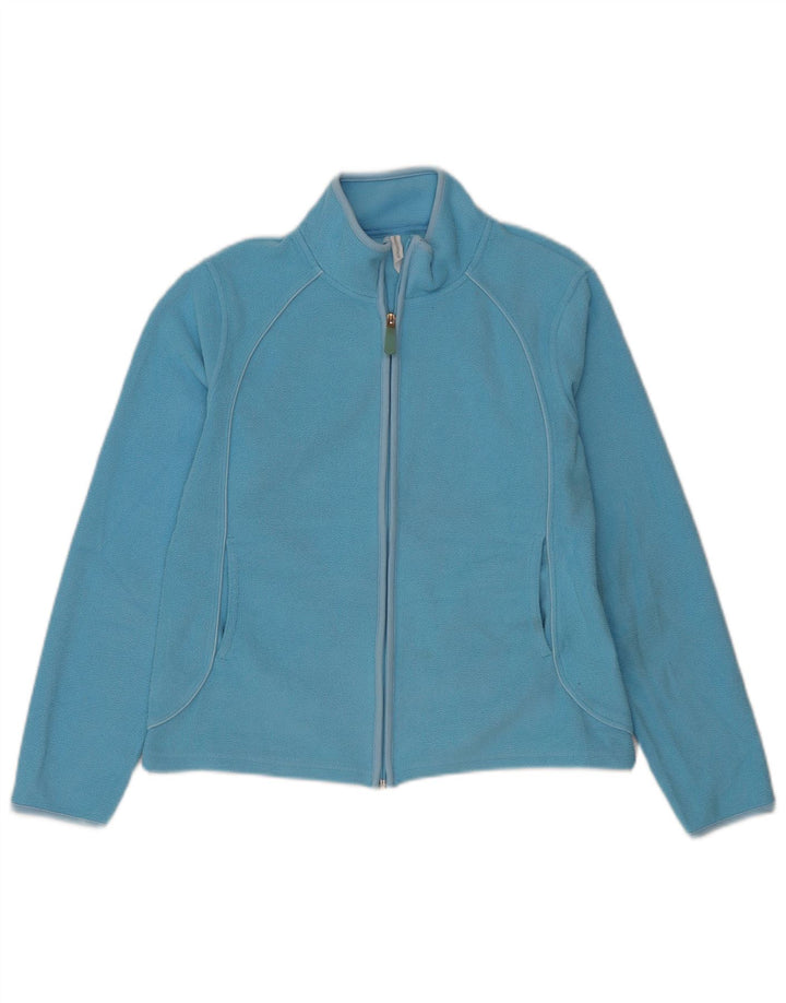 Marks & Spencer Damen Fleecejacke UK 14 Large Blau Polyester